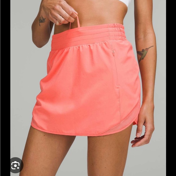 Lululemon Hotty Hot High Rise Skirt - Raspberry Cream - Pink - Picture 1 of 13
